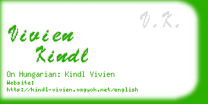 vivien kindl business card